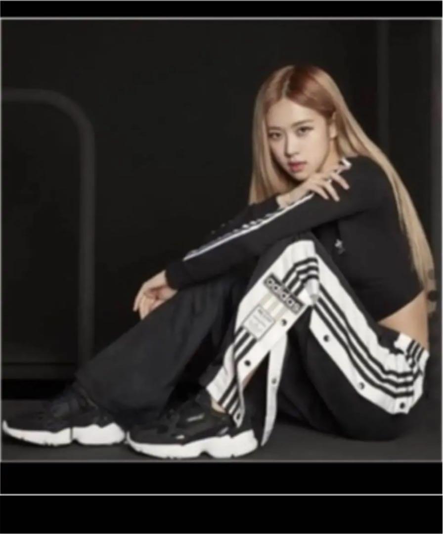 アディブレイク　トラックパンツ　adidas M blackpink