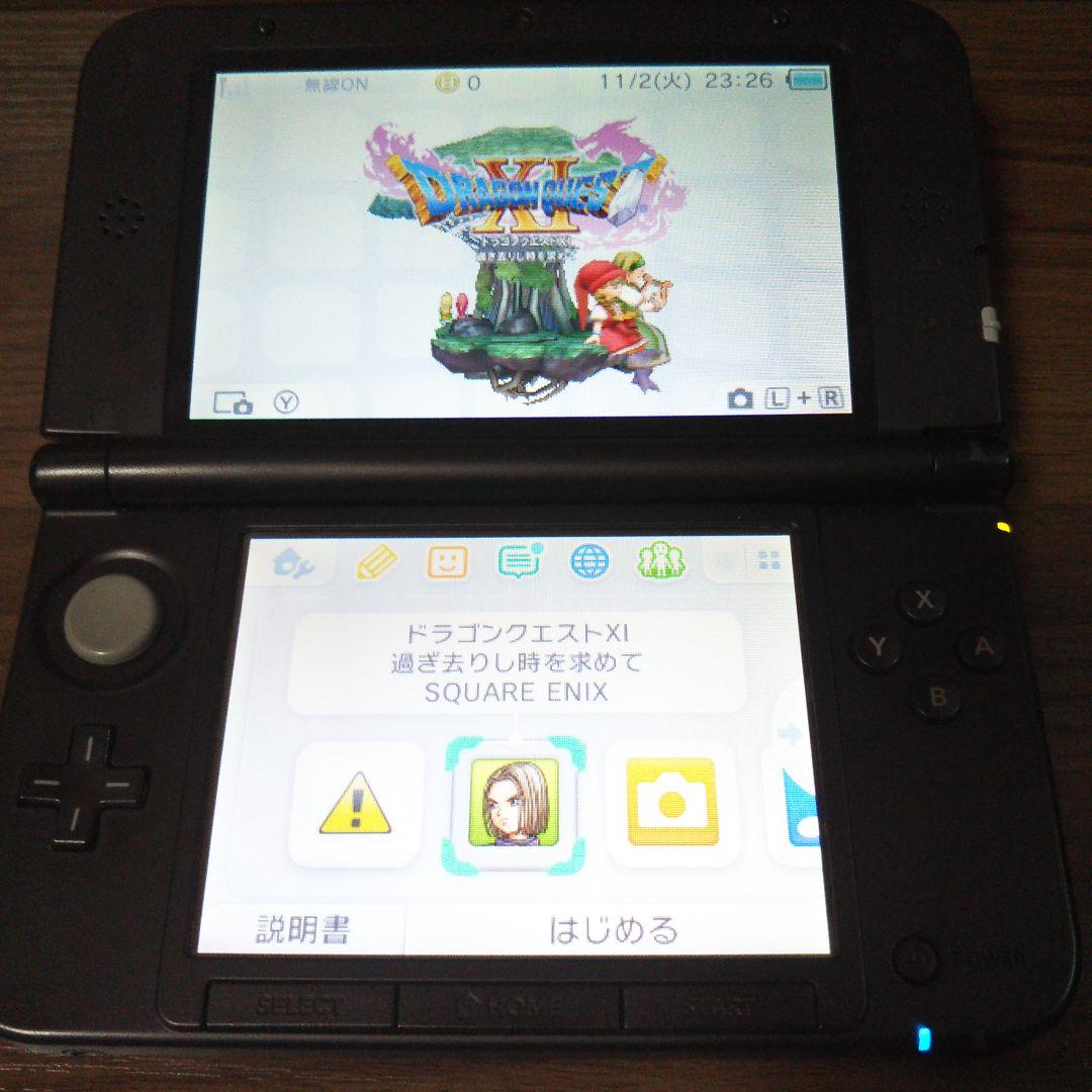 Nintendo ニンテンドー 3DS LL ブルー ブラック 本体 他セット