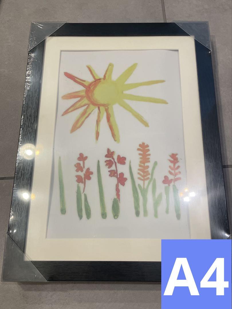 A4額縁 A4子供用絵画収納ボックス おしゃれ 子供用額縁 木製