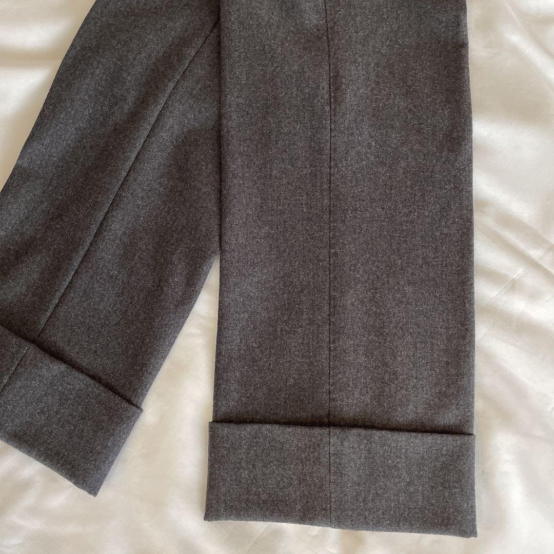 セールお得 M.fil パンツ グレー HJ5xF-m88346934333 エムフィル ウール 正規店人気