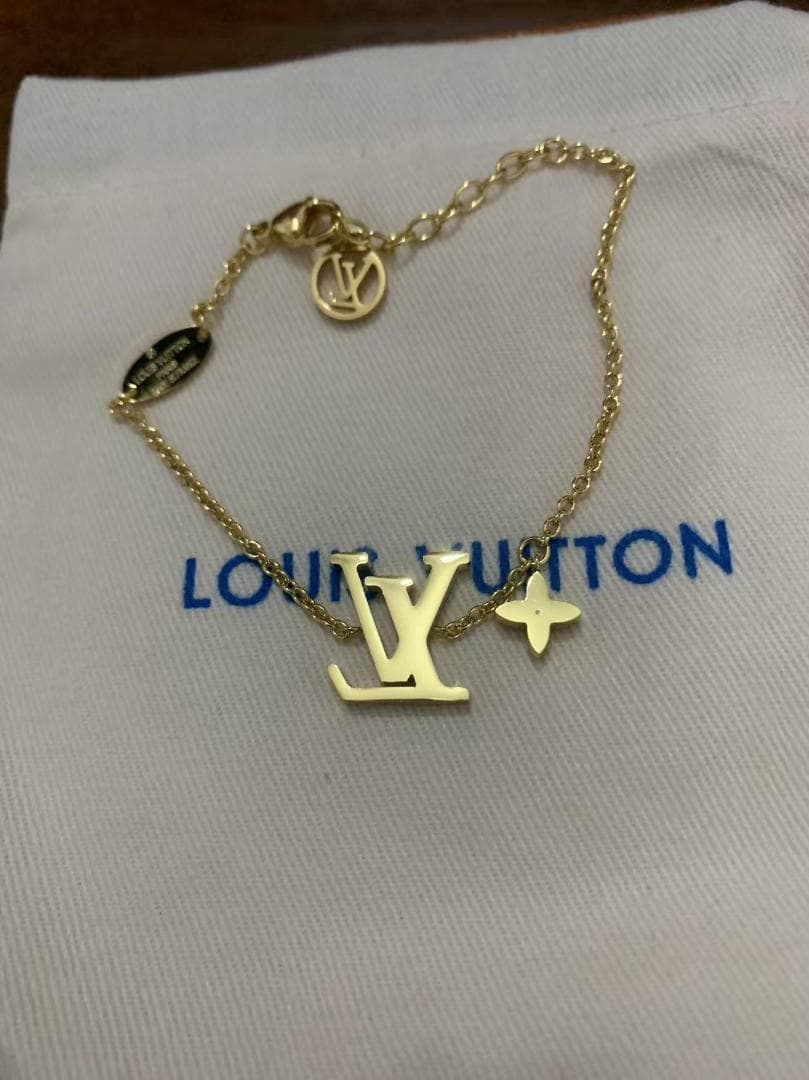 美品ルイヴィトン プティルイ ゴ-ルドネックレス