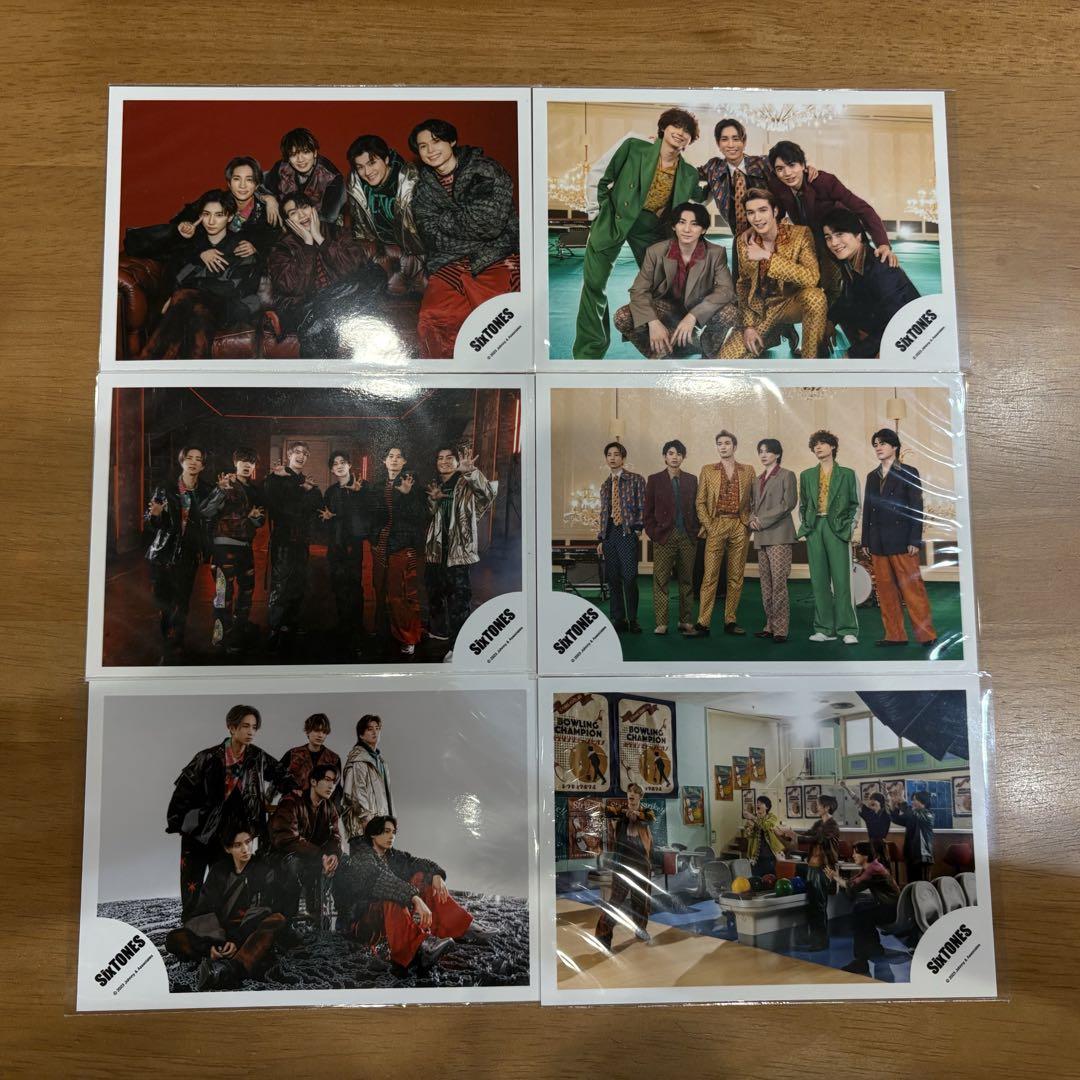 SixTONES 公式写真　クリエ　集合　セット SixTONES 公式写真 集合6枚セット おまけ付き - メルカリ