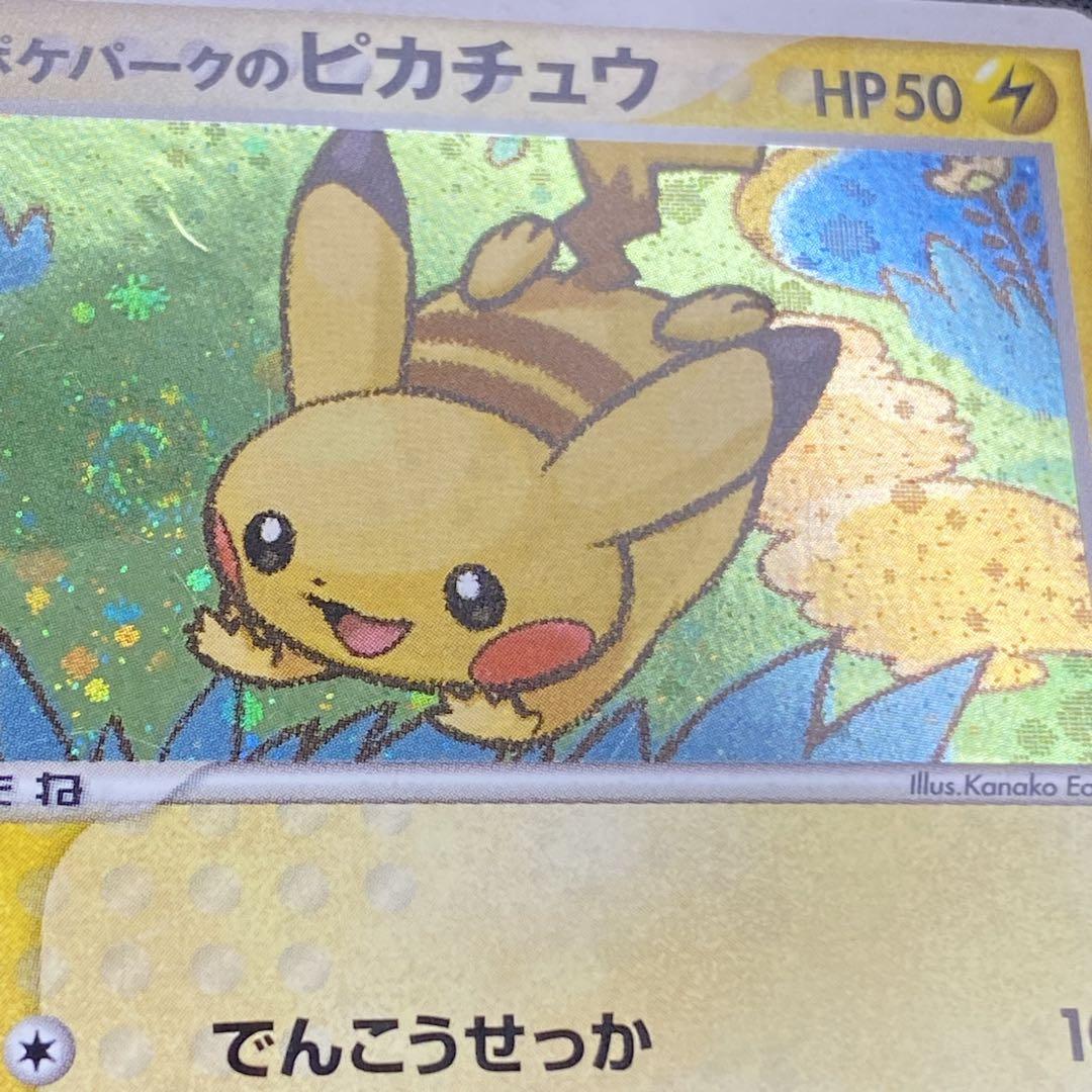 ポケパークのピカチュウ　プロモ　004/009 フォレストシート 渦巻きホロ ポケパークのピカチュウ プロモ 004/009 フォレスト