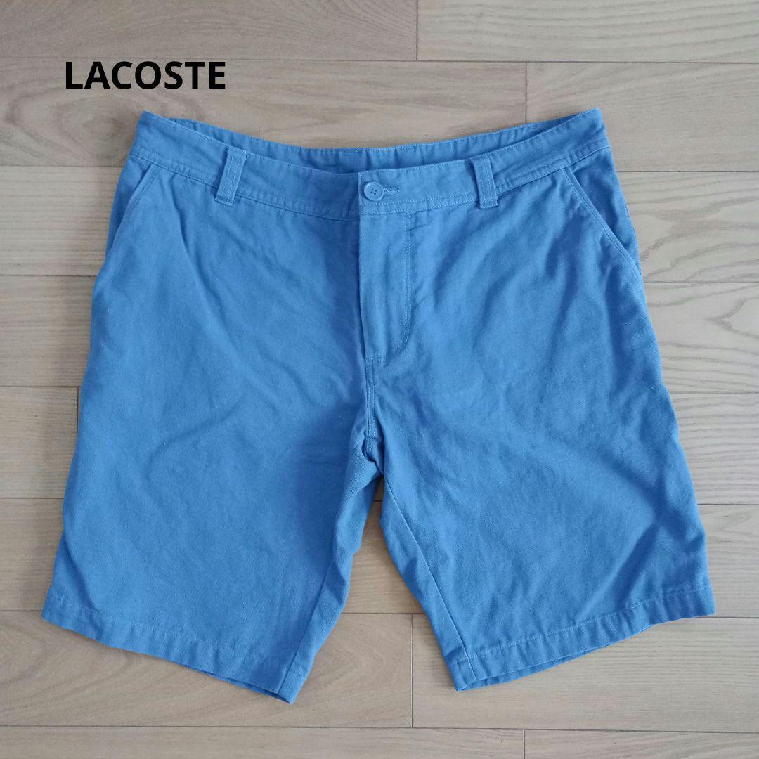LACOSTE ブルー ショートパンツ - メルカリ