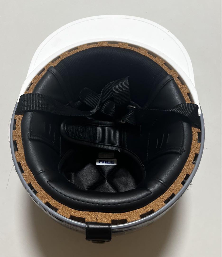 半帽ヘルメット HS-501 黒 グリッター仕上げ