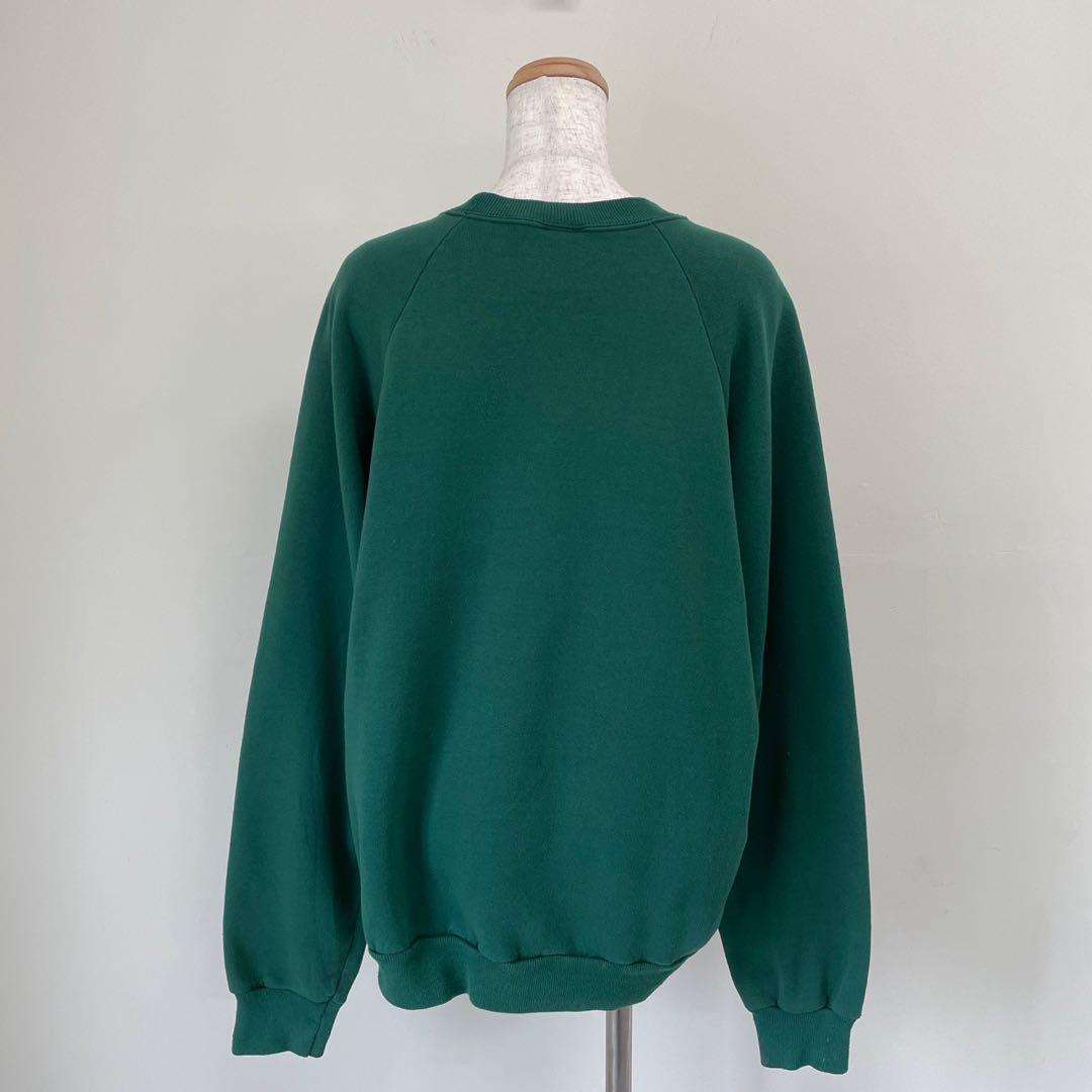 90s 猫 鳥 花 スウェット 古着 レトロ ヴィンテージ レディース 緑 90s 猫 鳥 花 スウェット 古着 レトロ ヴィンテージ レディース