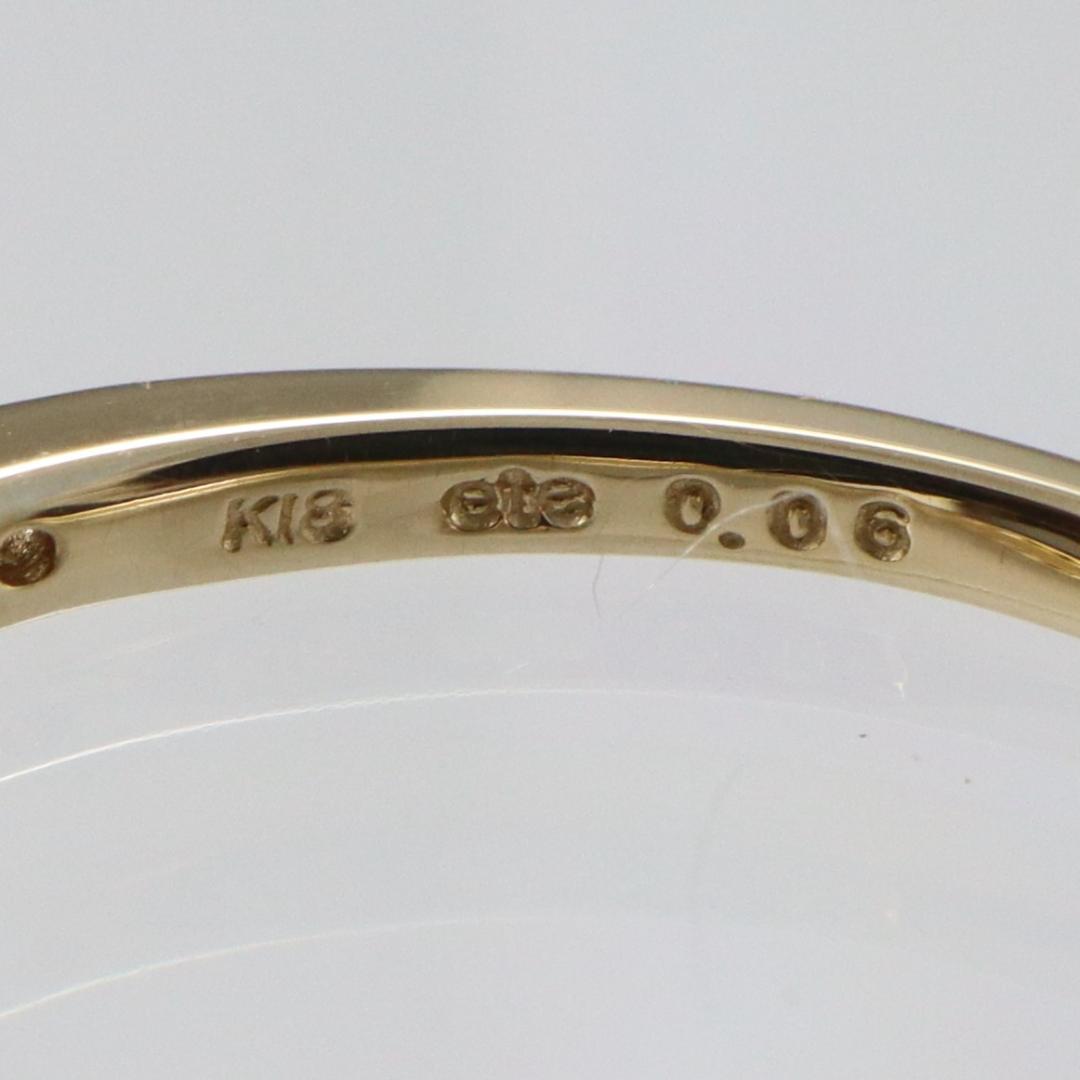 ete　K18ダイヤモンドハーフエタニティリング　Size7