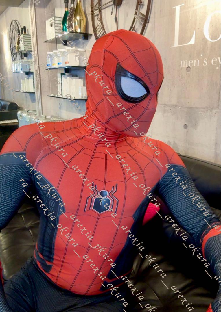 ファーフロムホーム　スパイダーマン　コスプレ　フェイスシェル　スーツ　高級