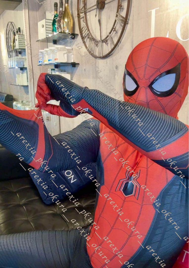 ファーフロムホーム　スパイダーマン　コスプレ　フェイスシェル　スーツ　高級