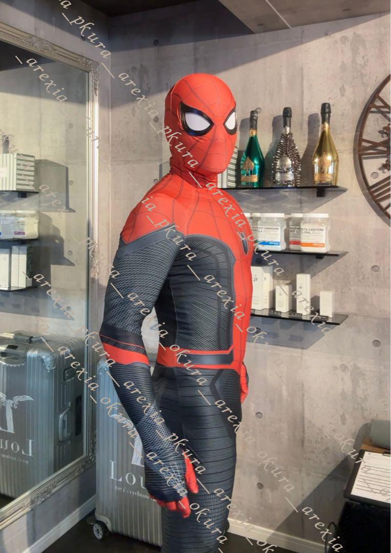 ファーフロムホーム　スパイダーマン　コスプレ　フェイスシェル　スーツ　高級