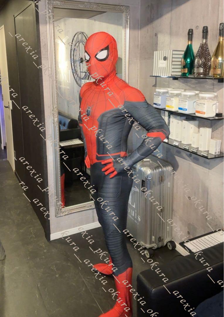 ファーフロムホーム　スパイダーマン　コスプレ　フェイスシェル　スーツ　高級