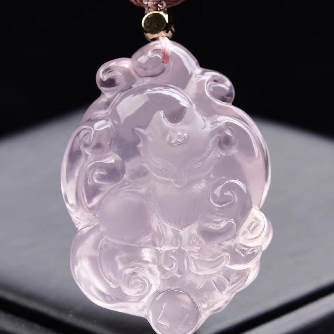 天然】ローズクォーツ ネックレス 45*31*17mm 【お買い得!】 51.0%OFF