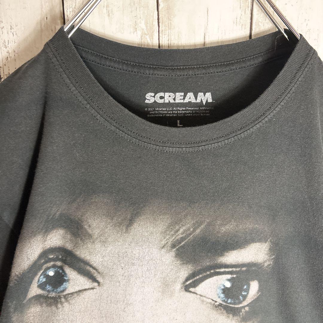 SCREAM スクリーム ムービーtシャツ ホラー映画 L 古着 ブラック