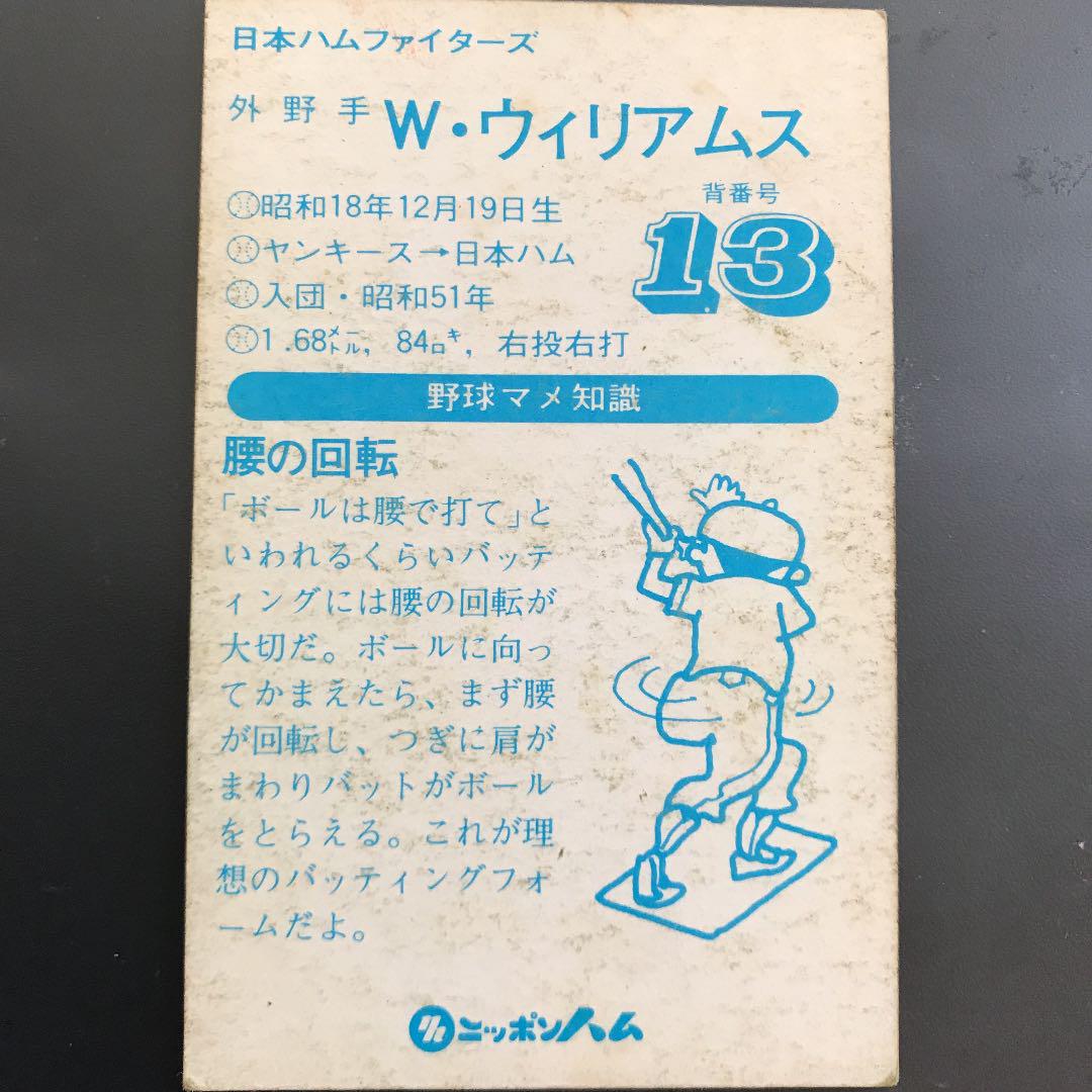 ホームランソーセージ野球カード 日本ハム