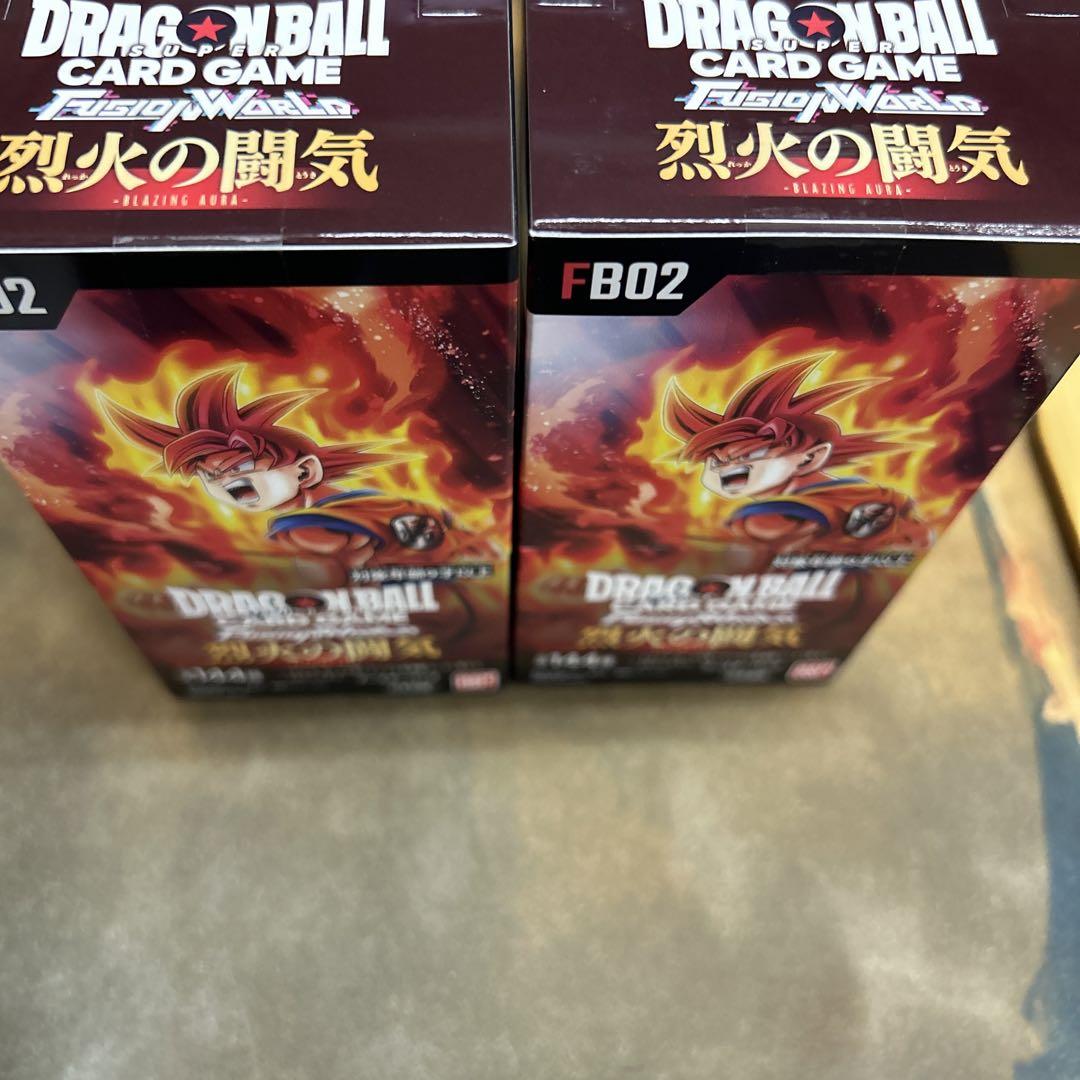 ドラゴンボール　フュージョンワールド烈火の闘気　未開封　2BOXセットテープ付き