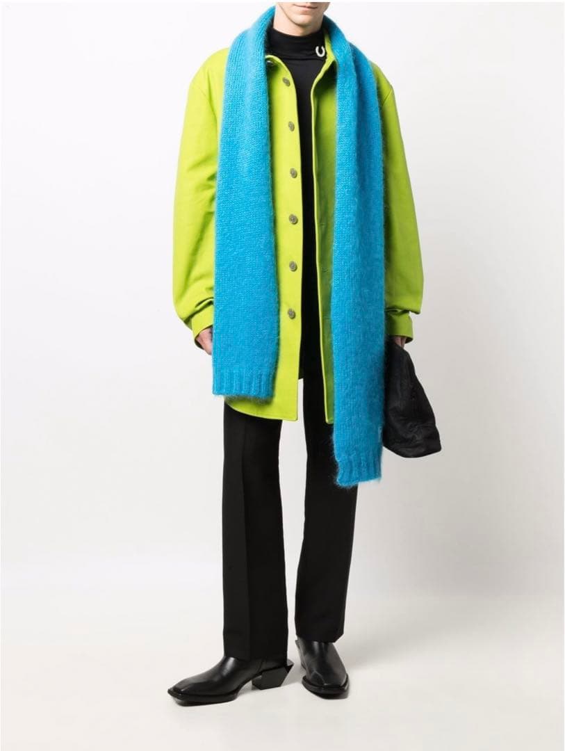 送料込まとめ買い レア!RAF SIMONS ボタンコート グリーン ジャケット