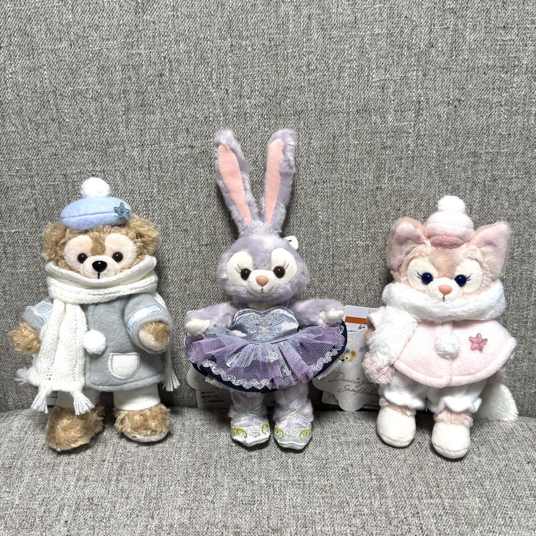 東京ディズニーシー　ダンシングスノーフレークス　ぬいぐるみバッジ　3体セット
