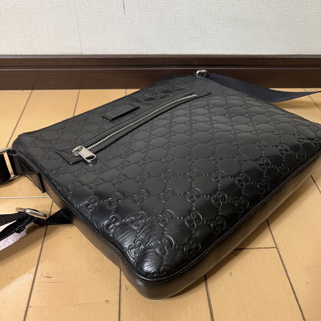 GUCCI グッチ ショルダーバッグ シマ GG レザー - メルカリ