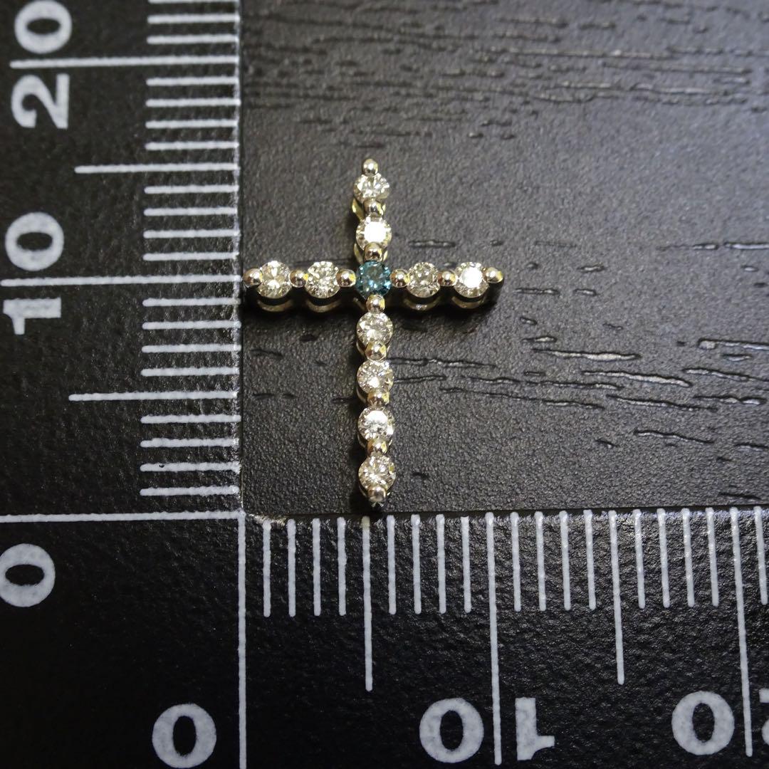 K18WG 18金 ホワイトゴールド 750 ダイヤモンド ネックレストップのみ 画像15