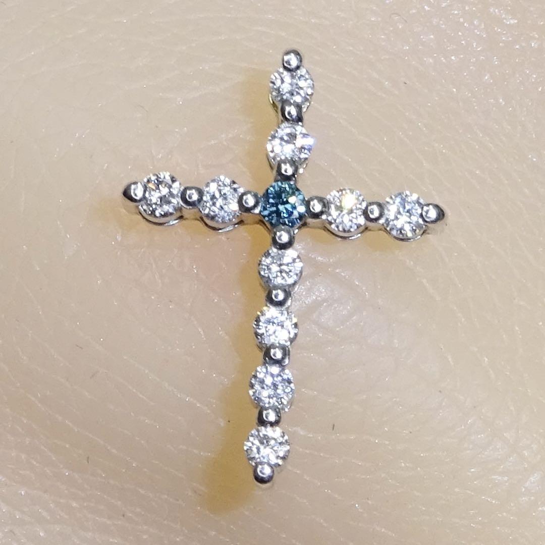 K18WG 18金 ホワイトゴールド 750 ダイヤモンド ネックレストップのみ 画像3