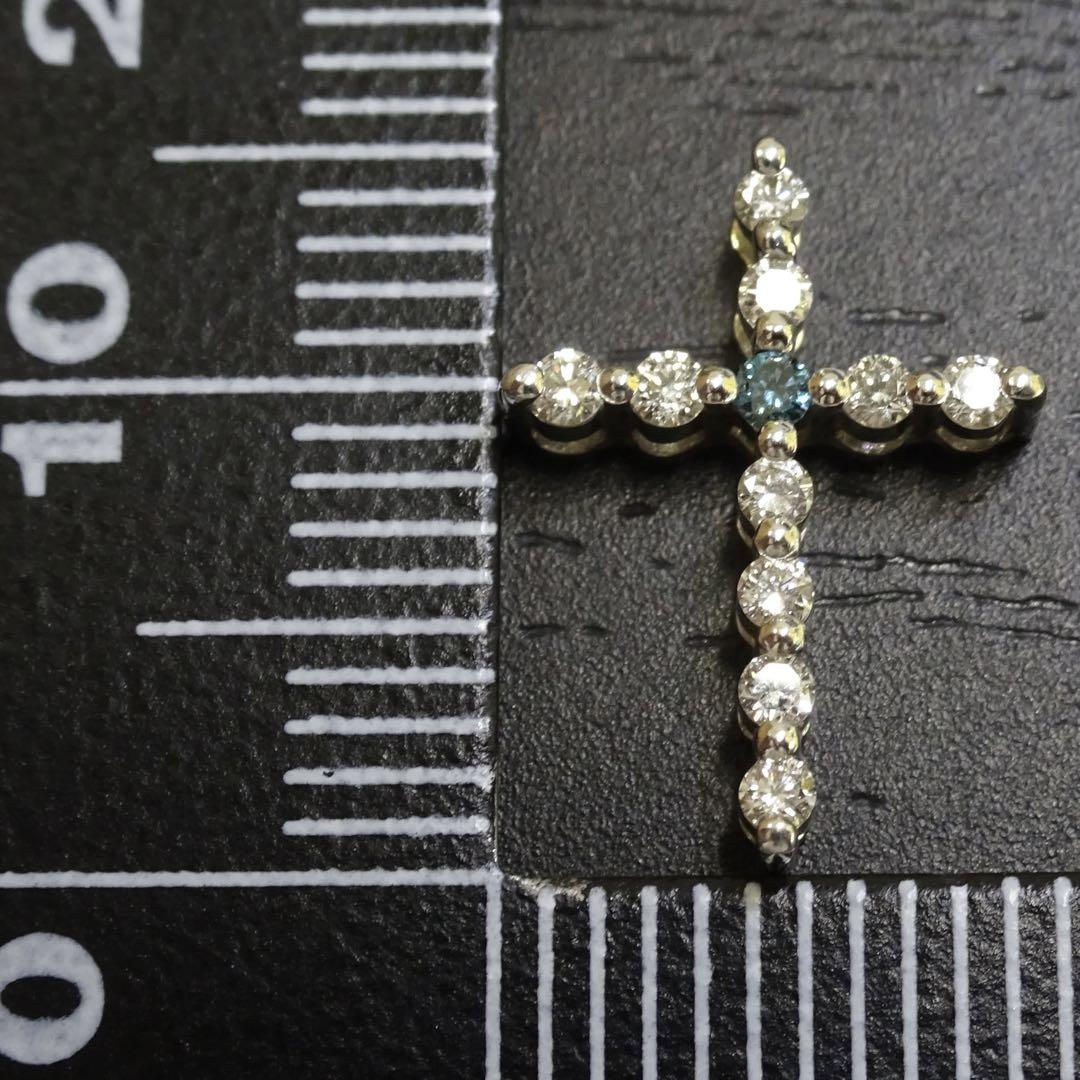K18WG 18金 ホワイトゴールド 750 ダイヤモンド ネックレストップのみ 画像7