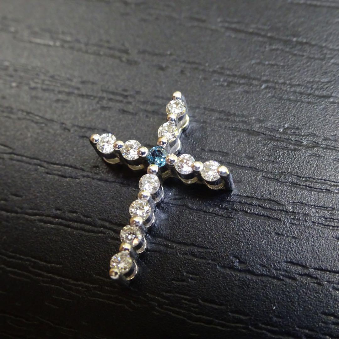 K18WG 18金 ホワイトゴールド 750 ダイヤモンド ネックレストップのみ 画像8