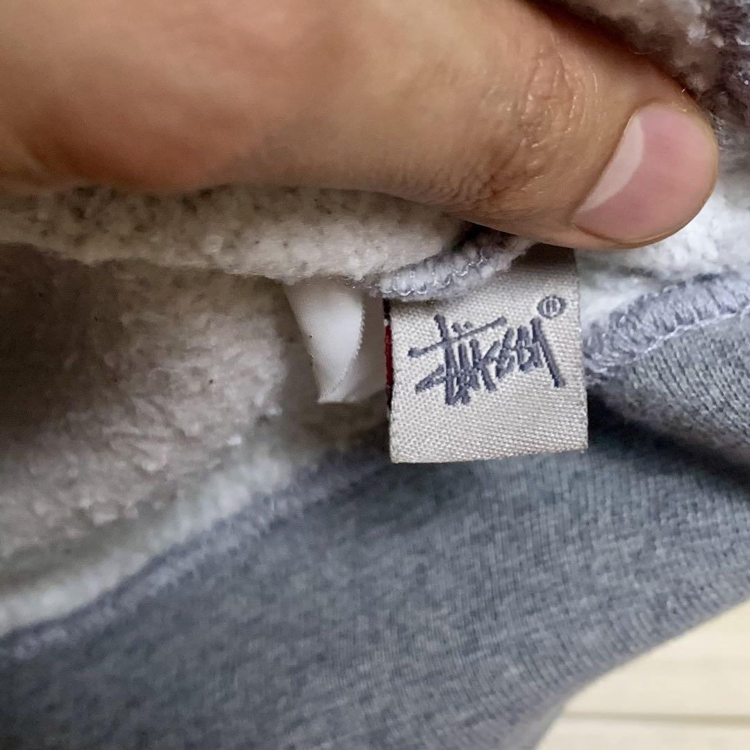 【美品】STUSSYスウェットトレーナー Lサイズ グレー