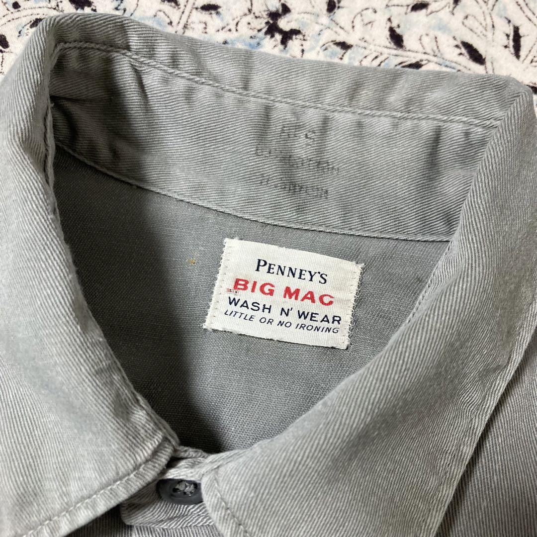襤褸 50s Vintage BIG MAC PENNEY'S マチ付き シャツ - メルカリ