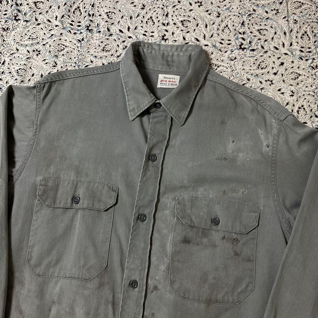 【お試し価格！】 襤褸 50s Vintage BIG MAC PENNEY'S マチ付き シャツ - メルカリ トップス