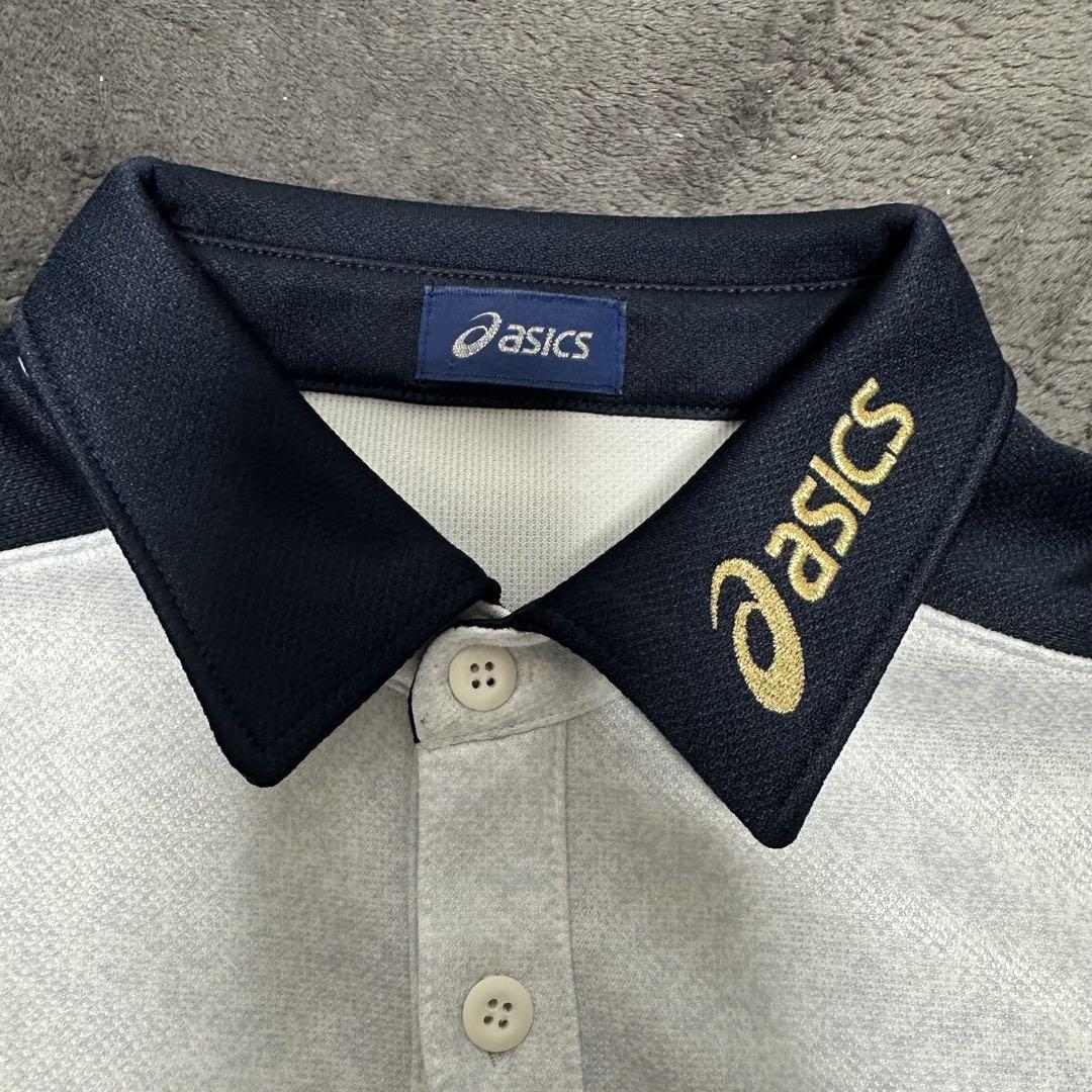 asics アシックス バレーボール 公式審判用ポロシャツ 長袖 Oサイズ