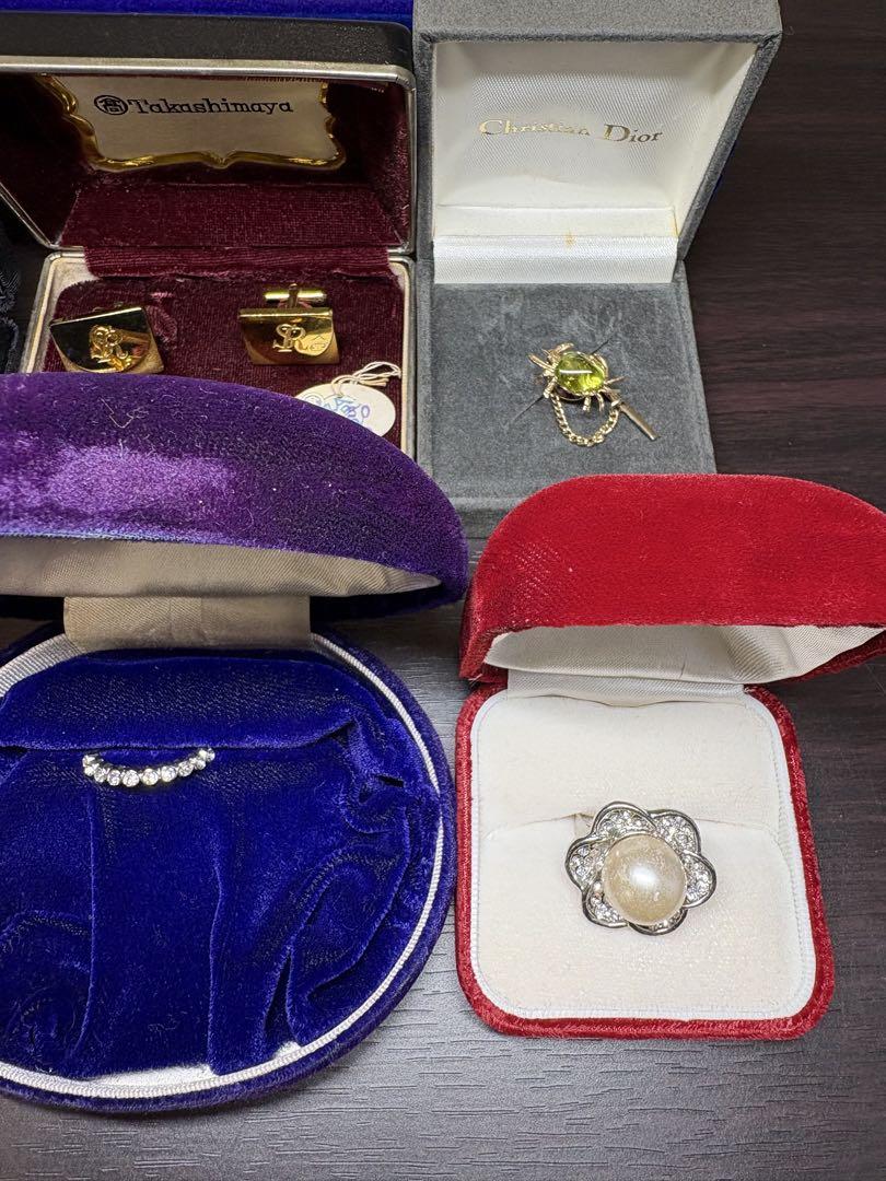 A3 遺品整理　断捨離　生前整理　ゴールド　大量　アクセサリー　指輪　ネックレス ◎ 遺品整理 生前整理 金 まとめ アクセサリー 指輪 断捨離