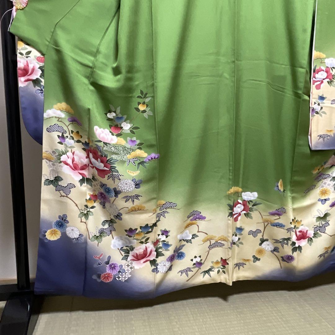 22438 【即購入OK】振袖と袋帯2点セット　宝尽くし　フルセット可【即発送】