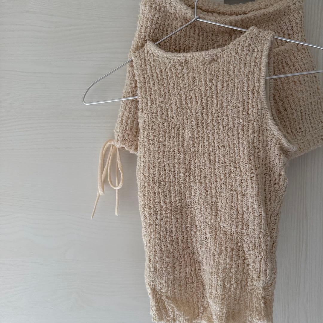 andmary Meow ribbon set up beige