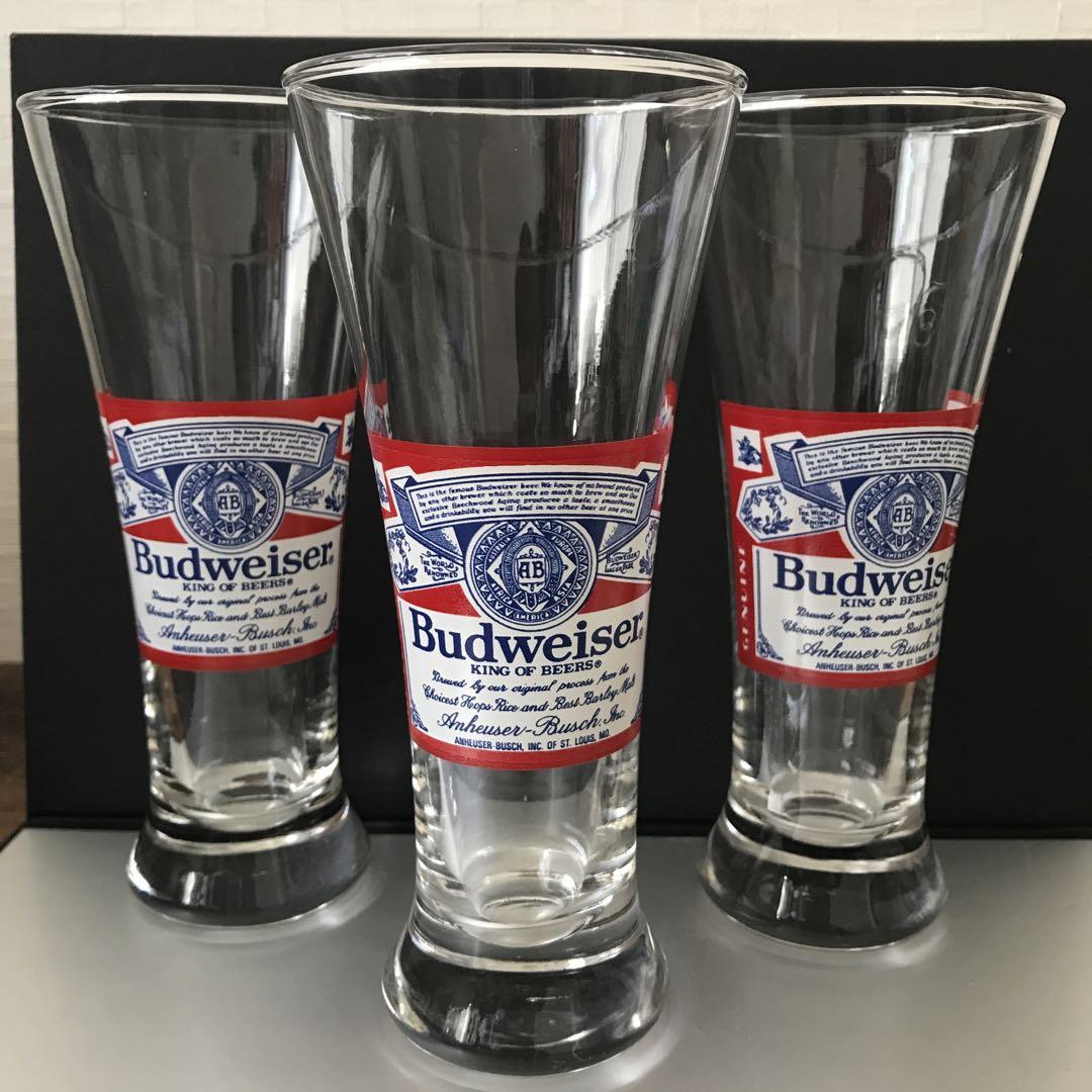 LIBBEY GLASS Budweiser ビアグラス 3個