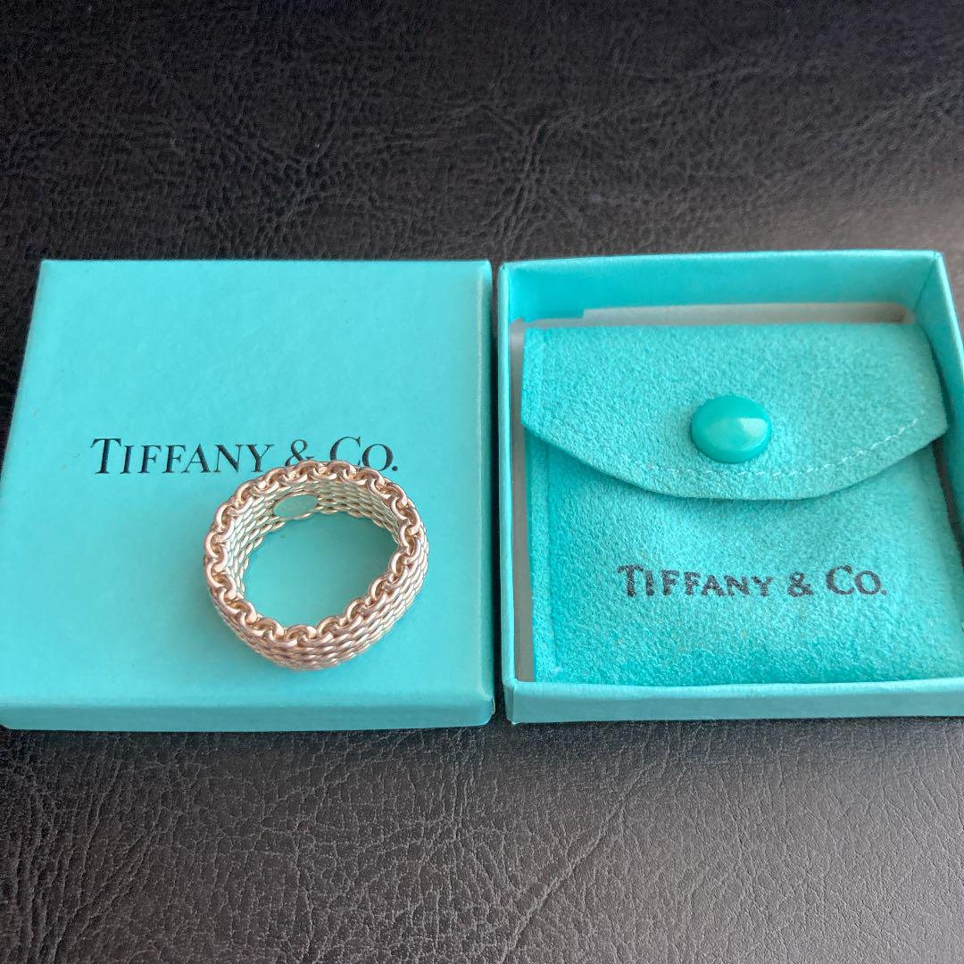 未使用に近い】廃盤Tiffany ティファニー サマセットリング