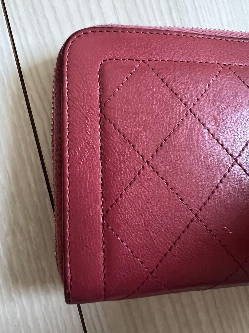 CHANEL ピンクキルティング 長財布