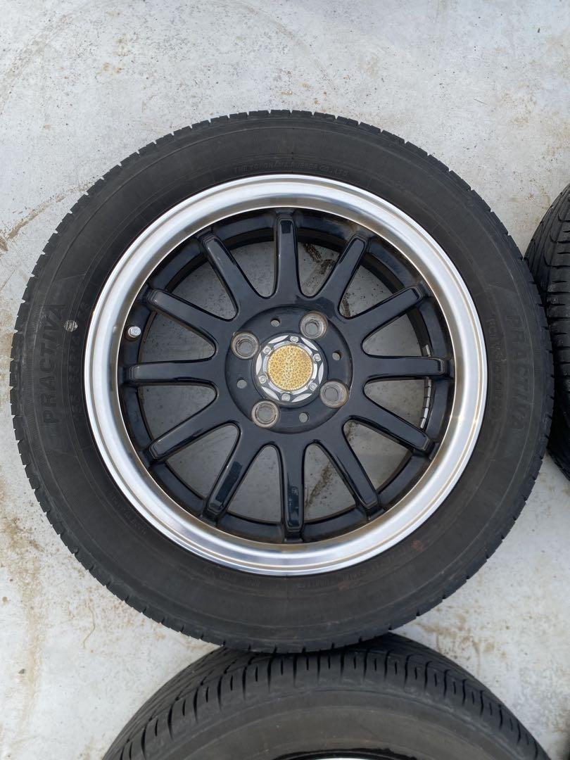 タイヤホイール 軽用 155/65R14 22年製 社外ホイール