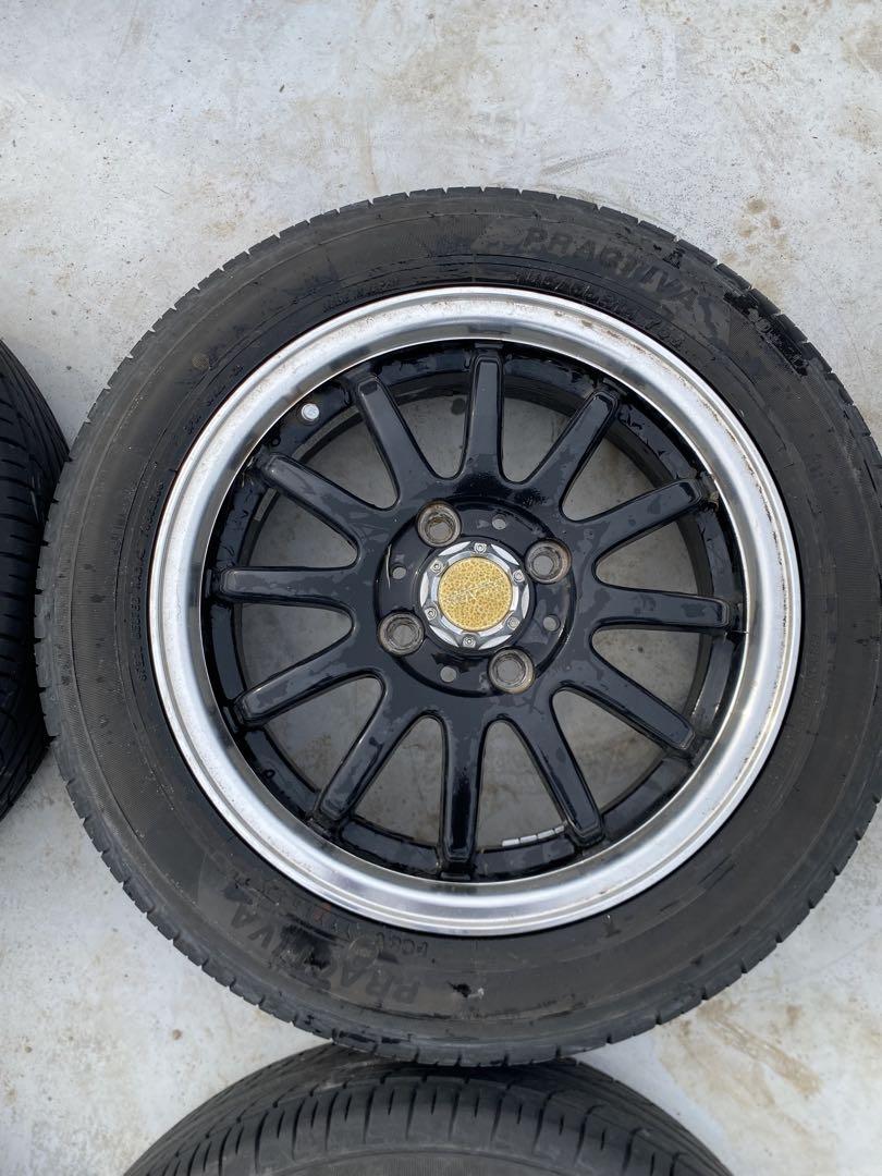 タイヤホイール 軽用 155/65R14 22年製 社外ホイール