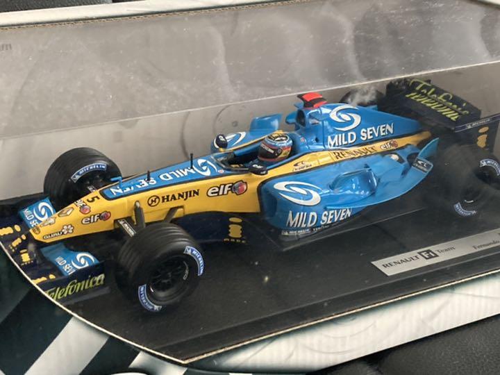 ホットウィール製】1/18 F1 ルノー R25 アロンソ タバコ仕様