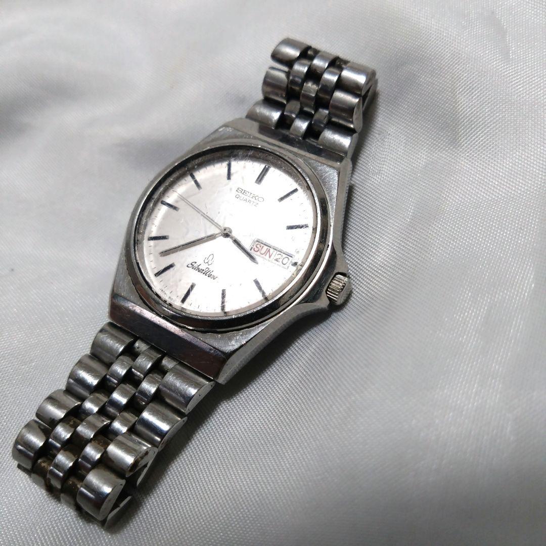 SEIKO　シルバーウェーブ　デイデイト　腕時計 新品電池交換済み