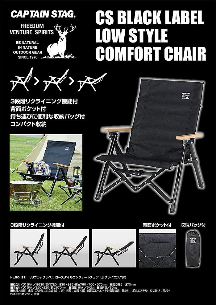 ロースタイルコンフォートチェア(リクライニング付) UC-1831 新品