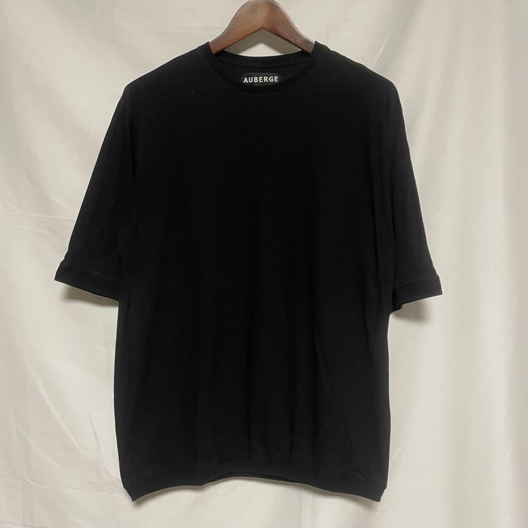 美品　AUBERGE オーベルジュ　Tシャツ　ブラック　44