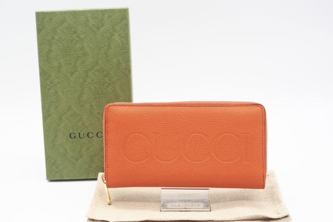 GUCCI ラウンドファスナー長財布 GUCCI ロゴ ジップアラウンド 極美品
