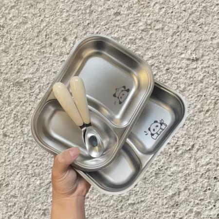 ステンレス 子ども用食器セット 動物イラスト