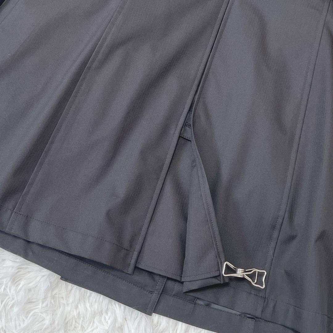 極美品 エヌラインプレシャス トレンチコート 13号 ライナー付き  黒 撥水