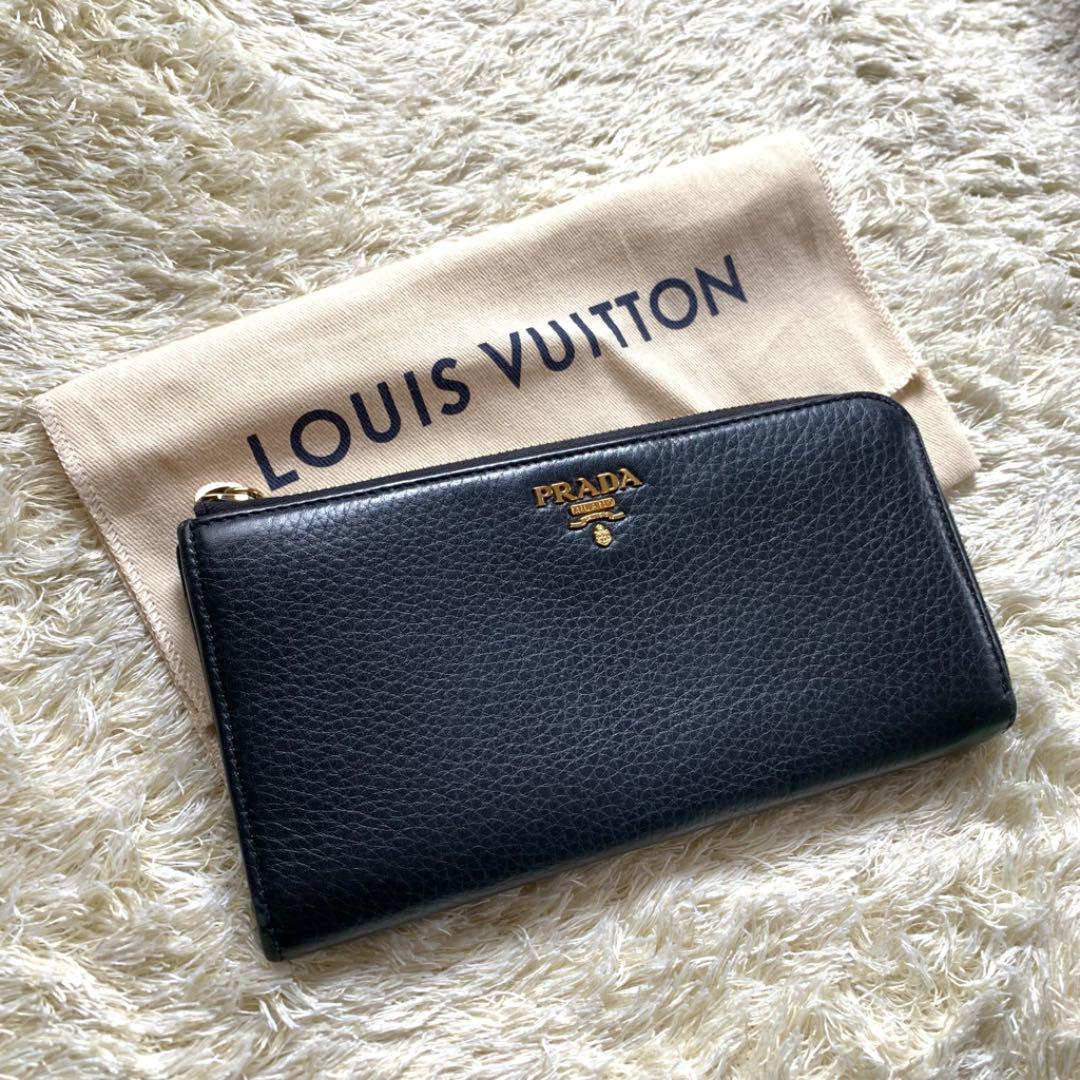 30%割引ブラック系最高の 【極美品】PRADA プラダ 長財布 L字