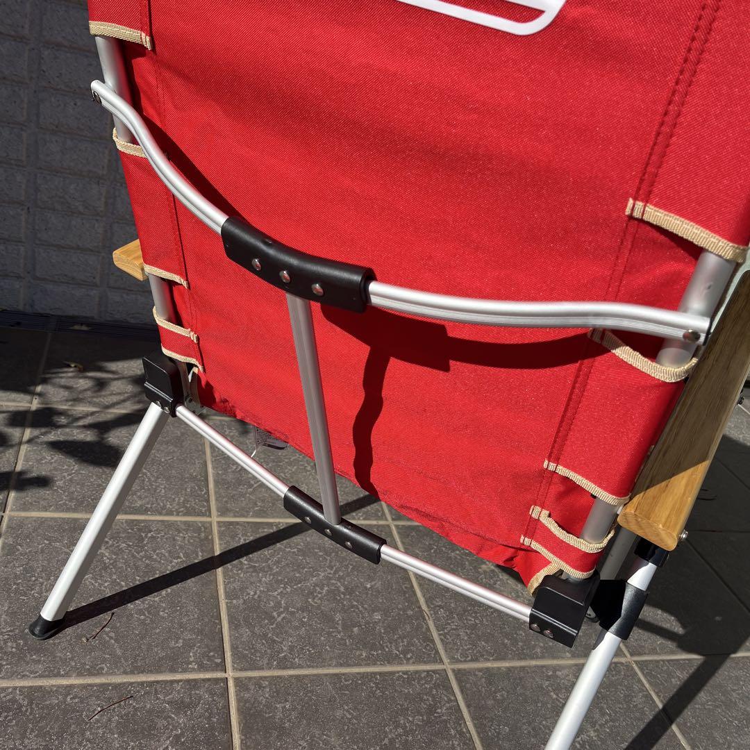 ★希少★美品Coleman Lay Chair コールマン　レイチェア レッド②