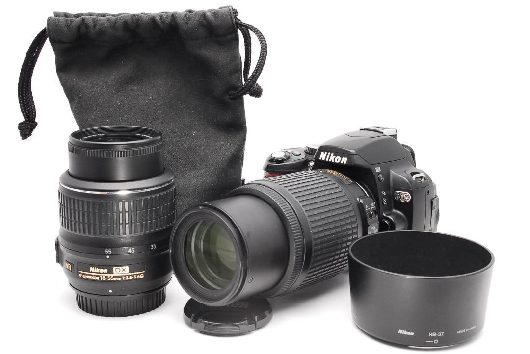 Nikon D60 ♥ニコン♥小型軽量モデル♥️ダブルレンズ♥ 一眼レフ