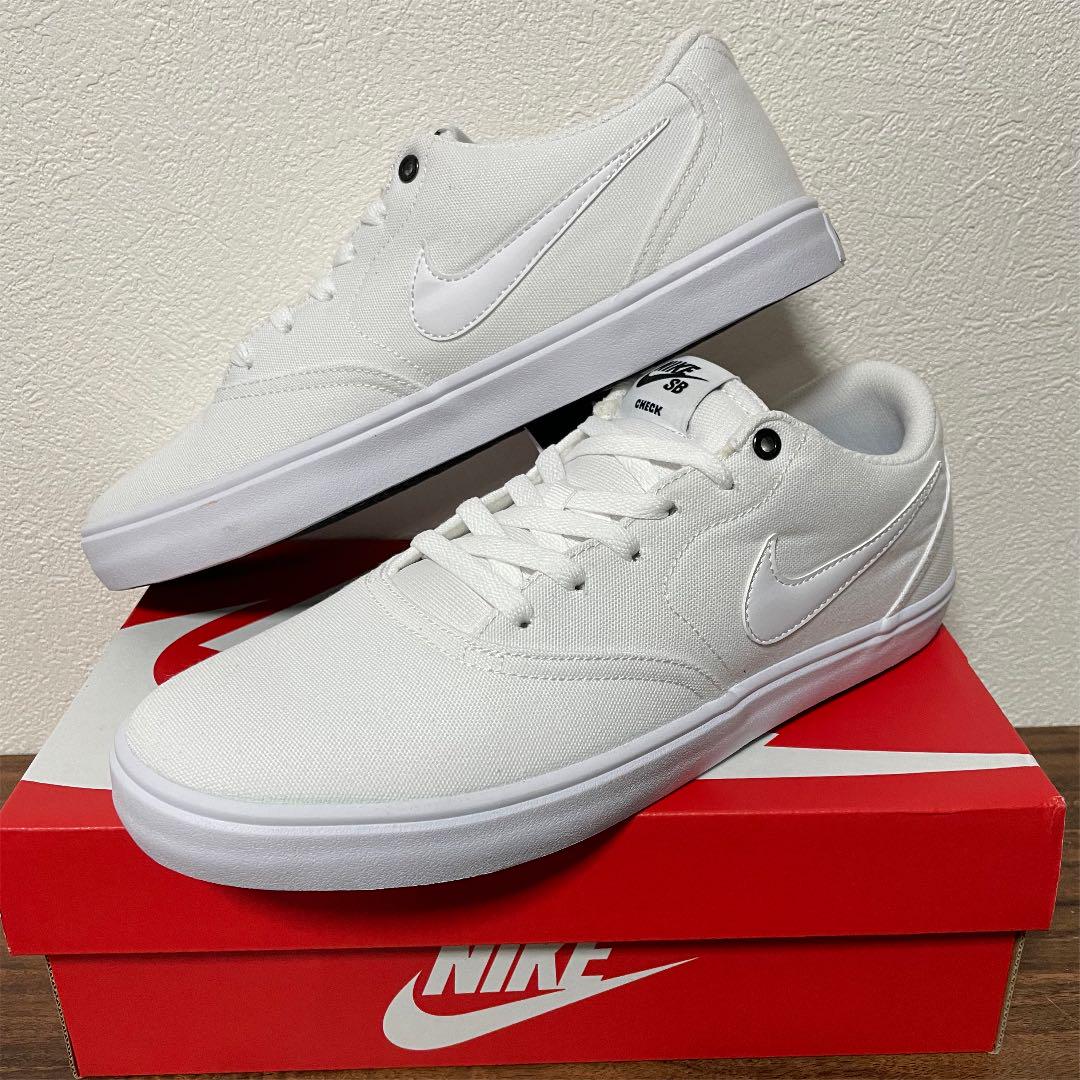 新品未使用NIKE SB CHECK SOLAR CNVS 27.5 スケシュー fxZ9P-m88407358911 低価即納