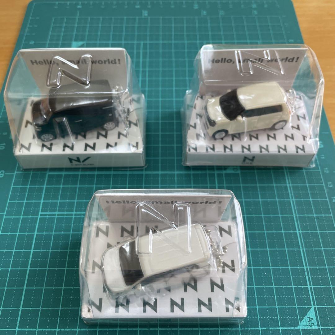 【非売品】HONDA Nシリーズ ミニカー3台セット LEDカーキーホルダー
